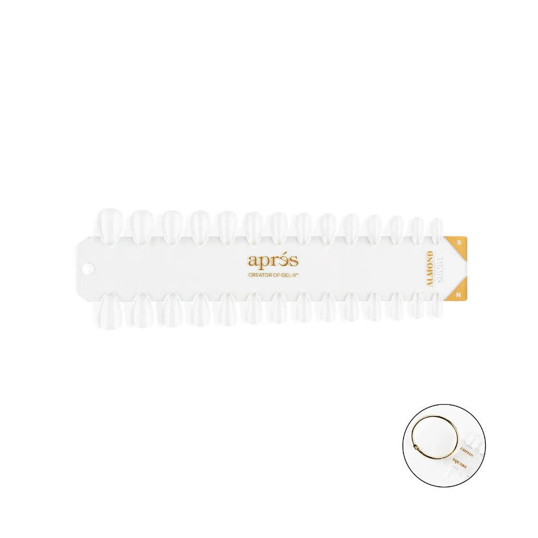 Apres Gel-X Tip Swatch - Natural/Sculpted Almond Short