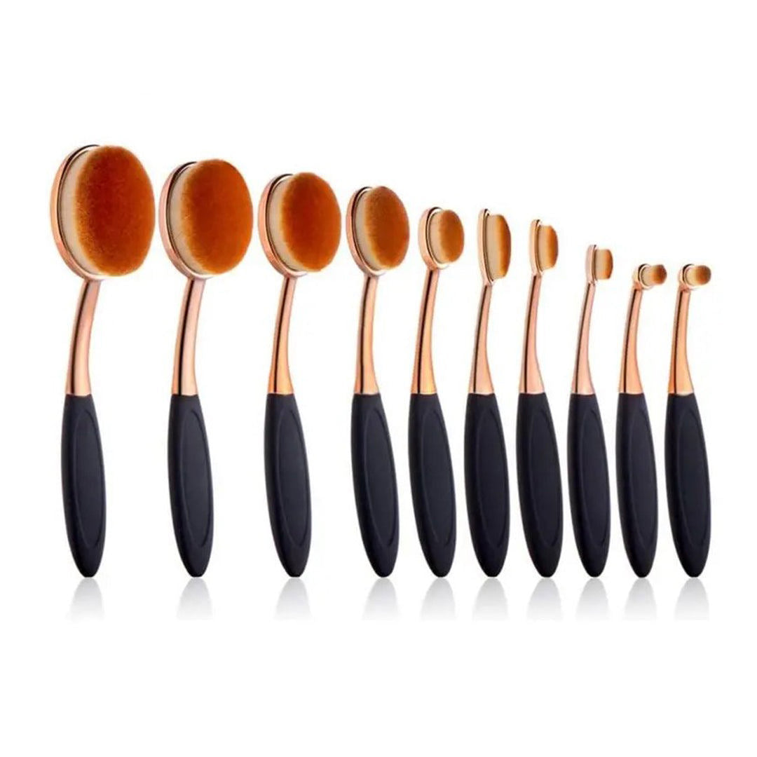 Silver Star Mermaid Multi-purpose Makeup Brush Set 10pcs