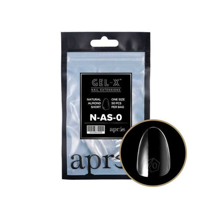Apres Gel-X Refill Tips 2.0 - Natural Almond Short (50Pcs)