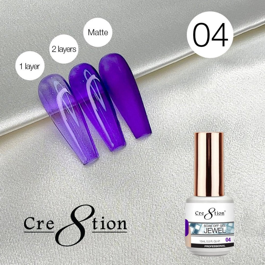 Cre8tion Jelly Gel Polish - Jewel #4