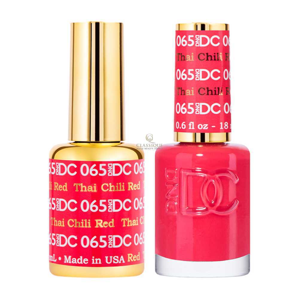 DND DC Gel & Lacquer Duo - Thai Chili Red #065