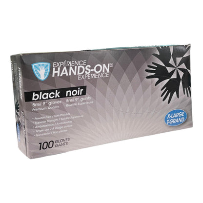 Hands-On Nitrile Black Gloves (Box Of 100)