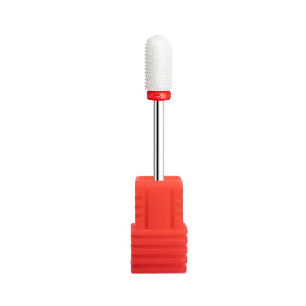 SP Nail Drill Bits - Large Rounded Barrel Ceramic Carbide HF Fine Grit 3/32