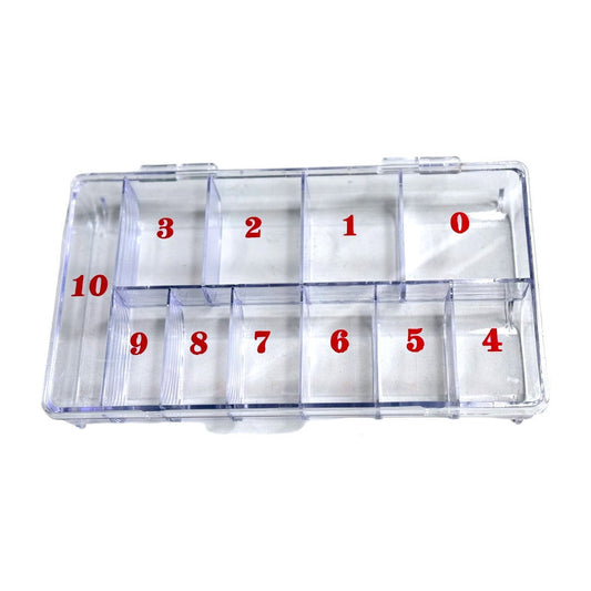 11-Slot Large Hard Plastic Tips Box #PC323HP