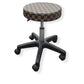 Hydraulic Circle Stool - Brown with Black Base
