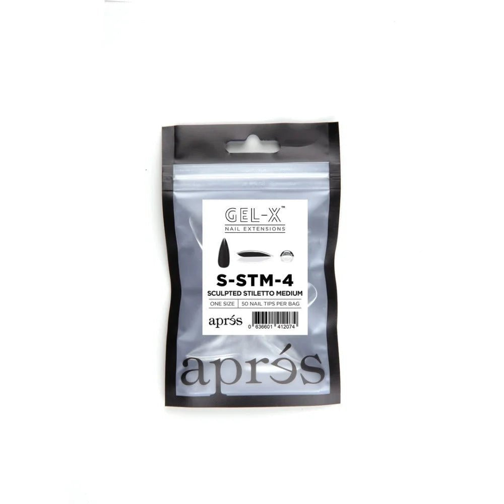 Apres Gel-X Refill Tips - Sculpted Stiletto Medium (50Pcs)