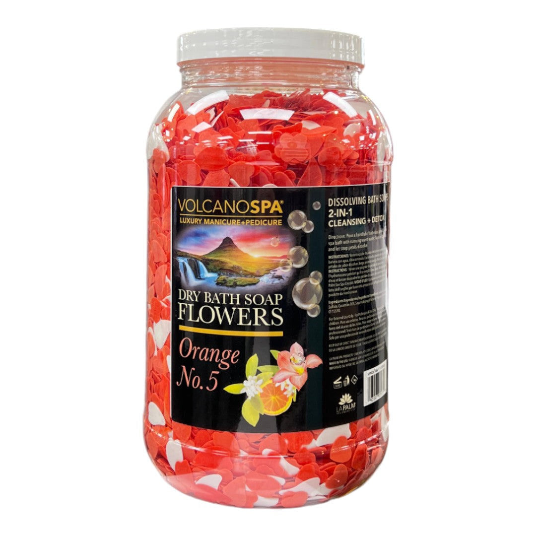 La Palm Dry Bath Flower Soap - Orange Tangerine Zest 1Gal