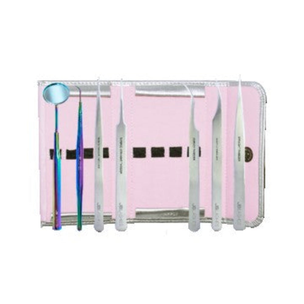 JB Lashes Pro Classic Tweezer Kit 7pcs