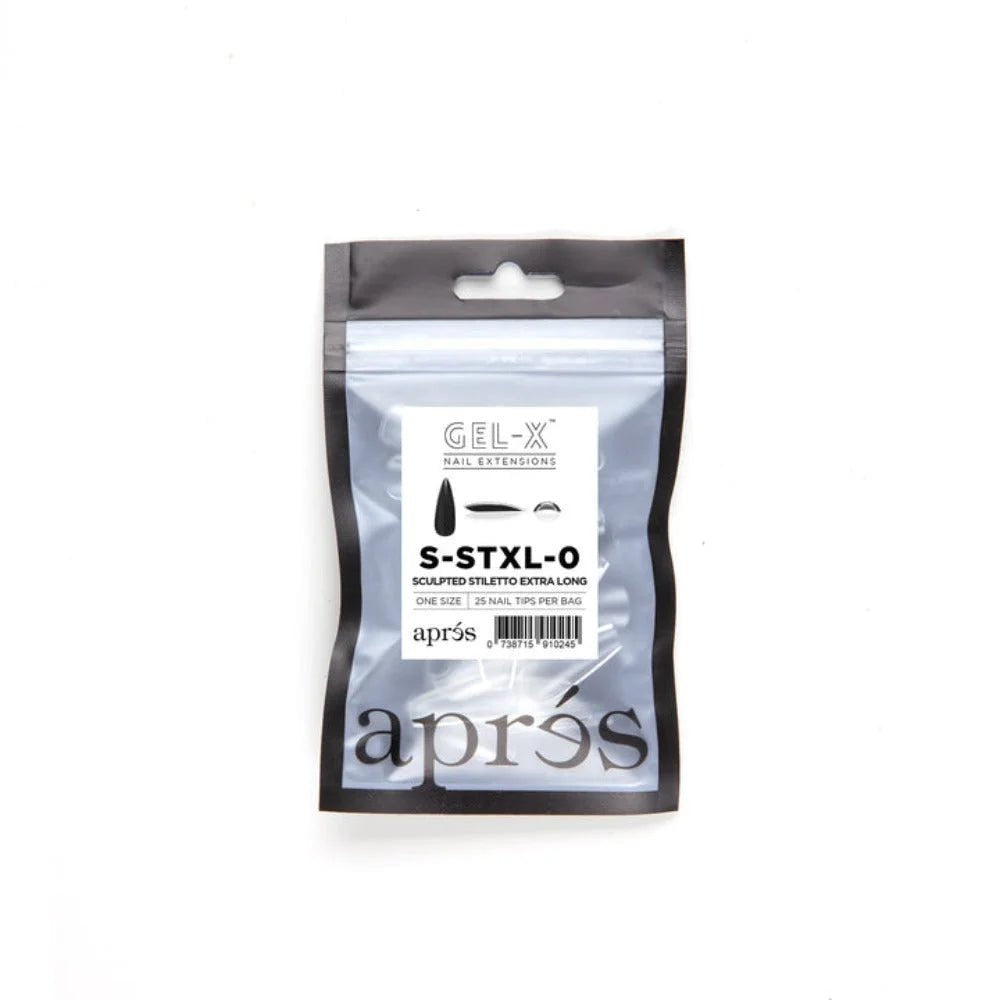 Apres Gel-X Refill Tips - Sculpted Stiletto Extra Long (50Pcs)