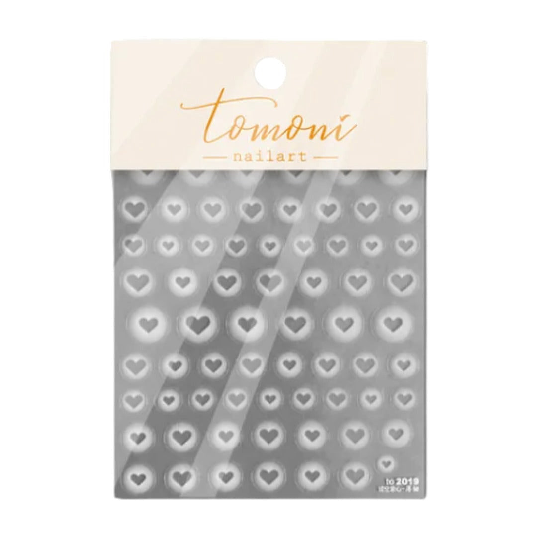 CNBS Nail Stickers - Ombre Transparent Hearts #33/TO2019