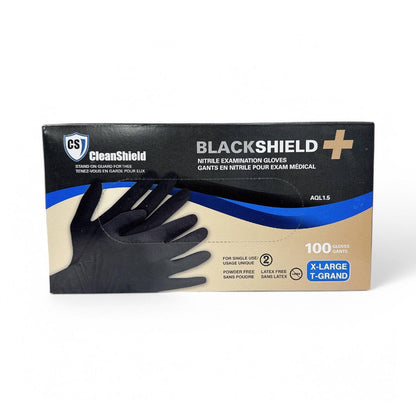 Cleanshield Nitrile Black Gloves (Box Of 100)