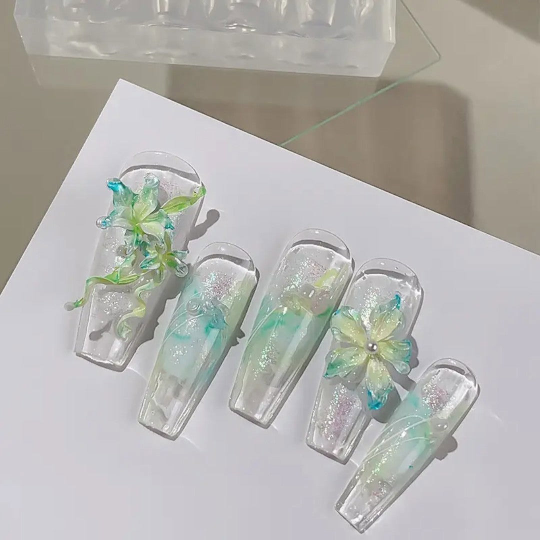 CNBS 3D Silicone Mould – Mixed Lily Flower Designs