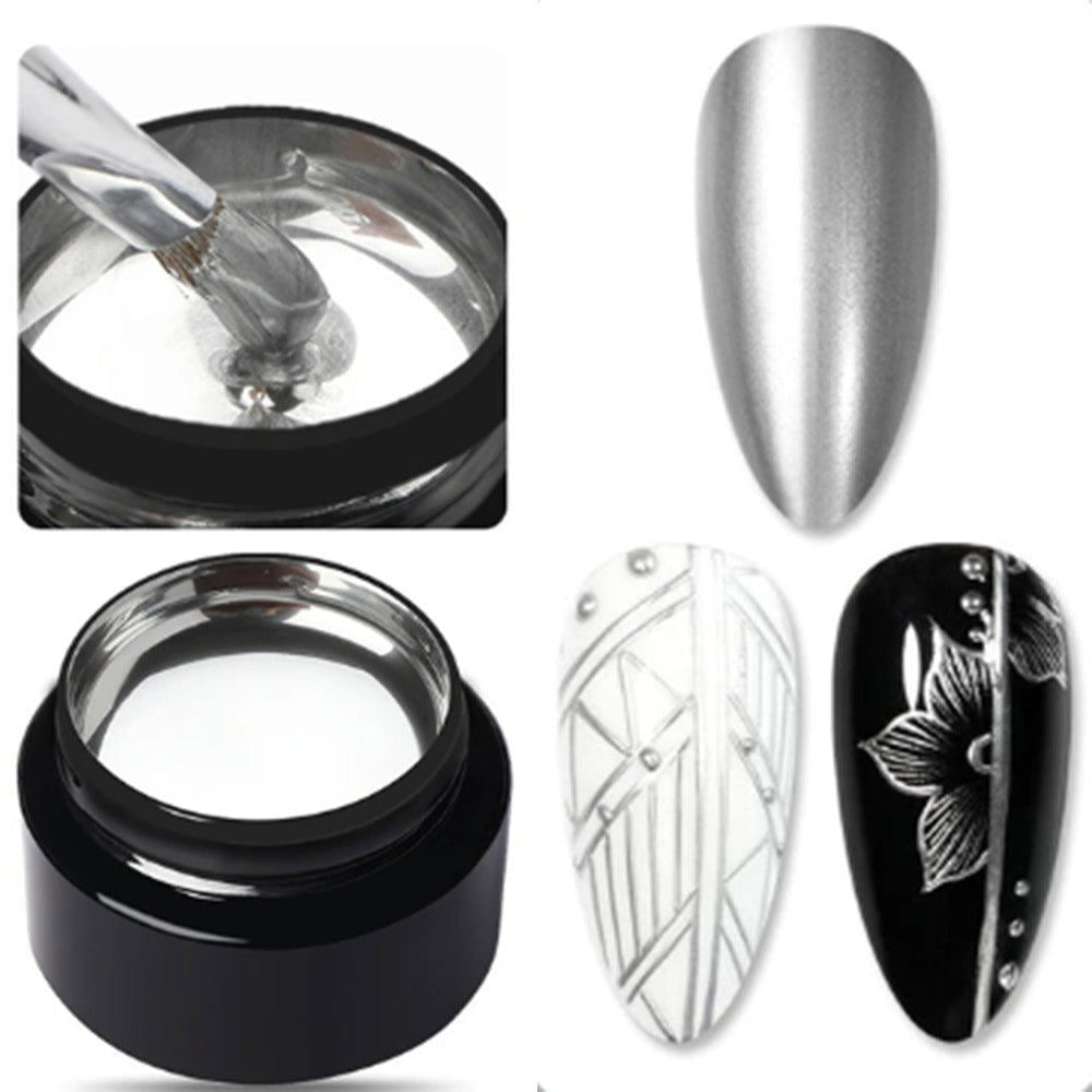 CQ Metallic Drawing Gel - Silver