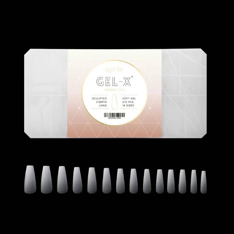 Apres Gel-X Tips Box 2.0 - Ombre Coffin (210Pcs)