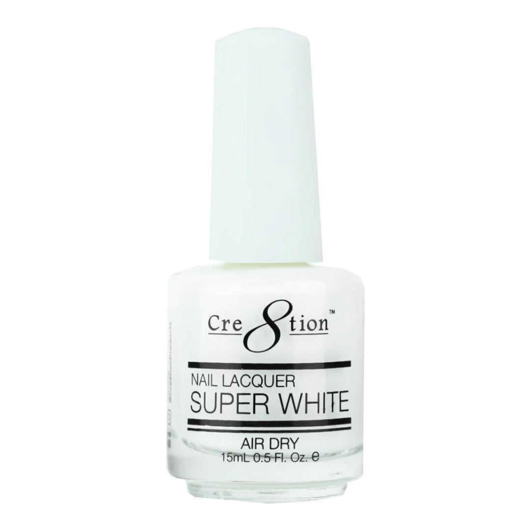 Cre8tion Nail Lacquer - Super White 0.5Oz #14001