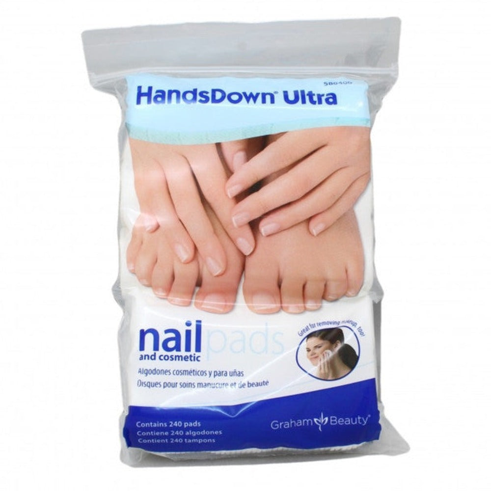 HandsDown Ultra Nail & Cosmetic Pads (Bag of 240) #42950 Classique Nails Beauty Supply Inc.
