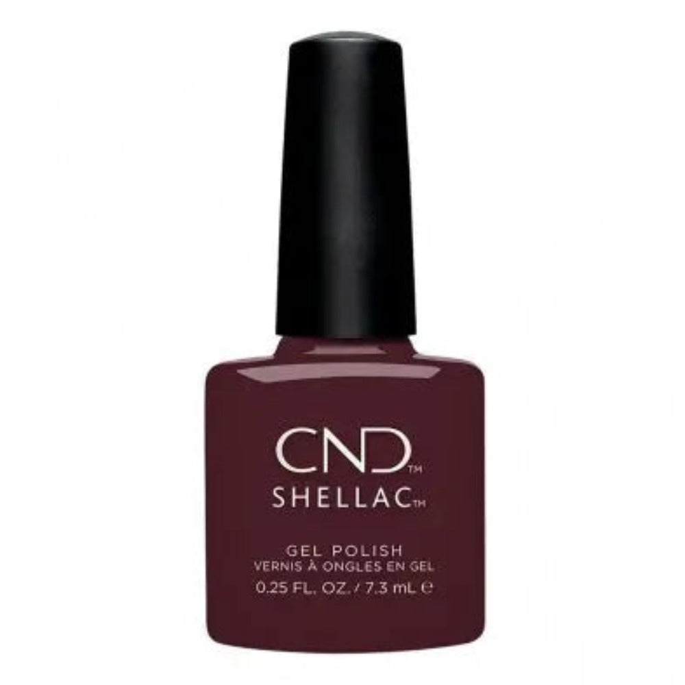 cnd shellac 025oz black cherry gel nail polish cnd