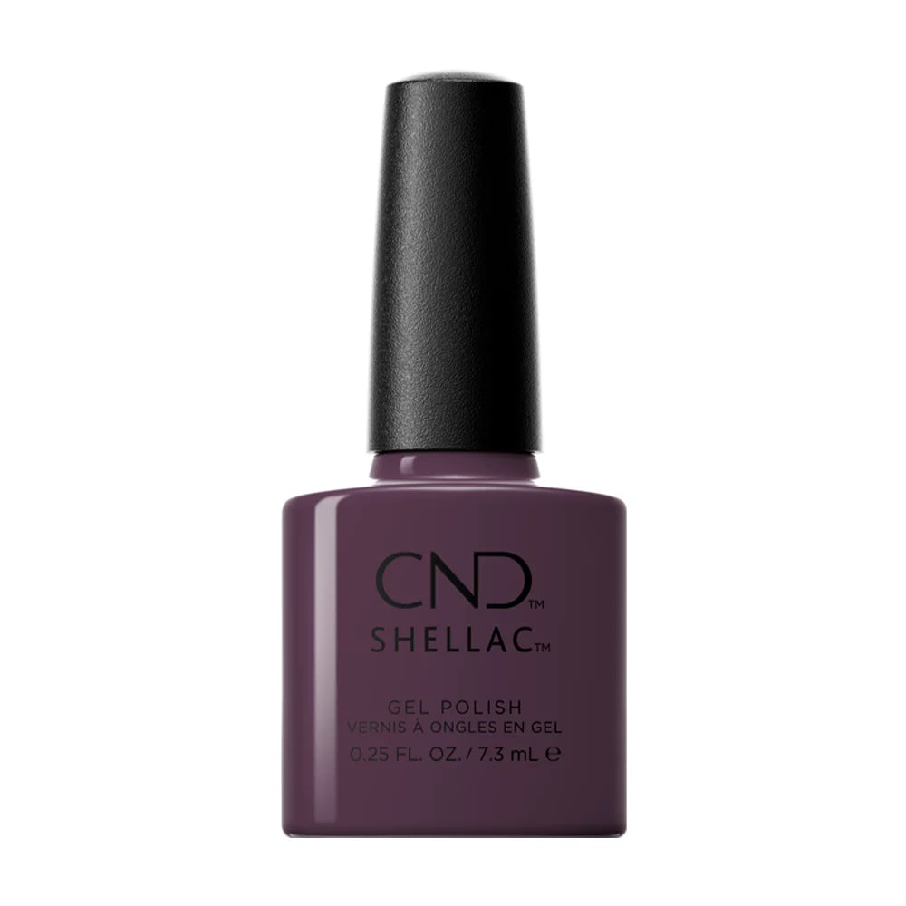 nail polish on gel, cnd shellac, CND Shellac Gel Nail Polish 0.25oz Mulberry Tart