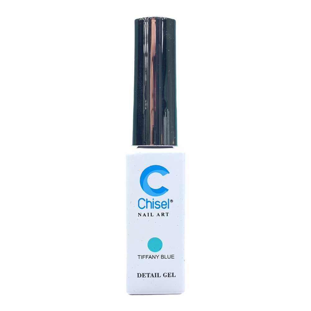 chisel nail art detail gel tiffany blue gel polish classique nails beauty supply inc