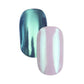 hailey bieber chrome nails