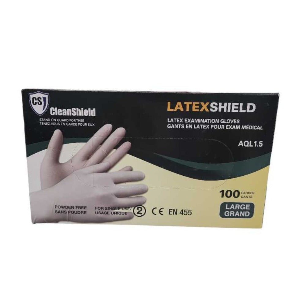 CleanShield Latex Gloves - Large Classique Nails Beauty Supply Inc.