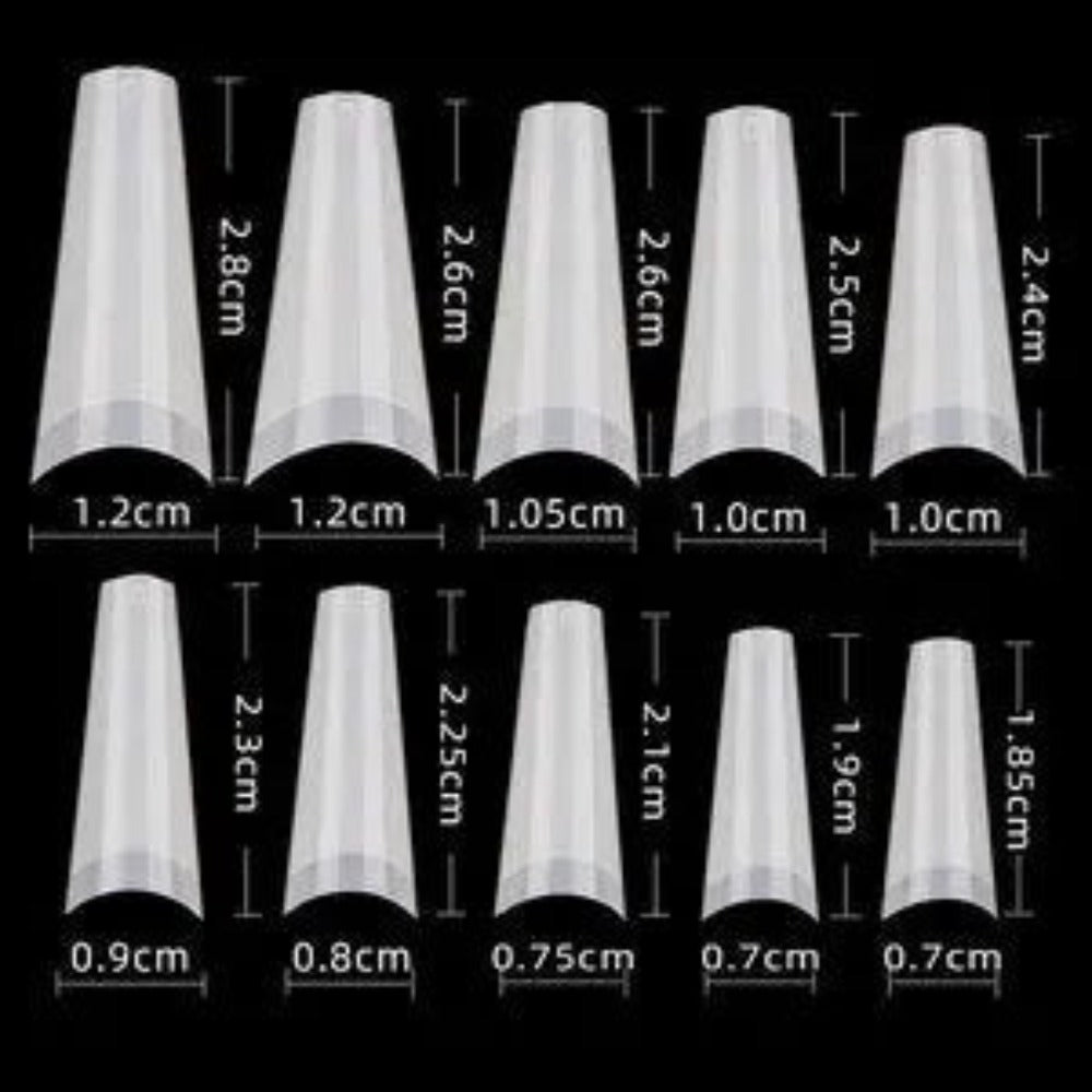 Cre8tion Special Shape Natural Coffin 500pcs #15130 Classique Nails Beauty Supply Inc.