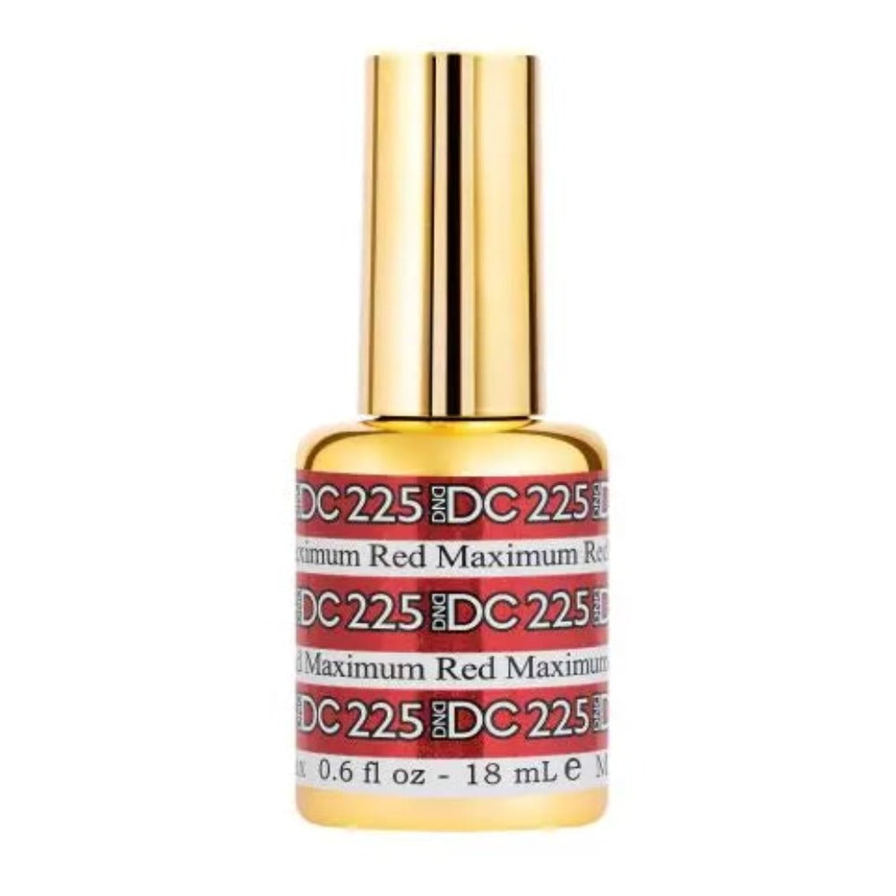 DND DC Mermaid 225 Maximum Red - Sparkling Glitter Gel Polish