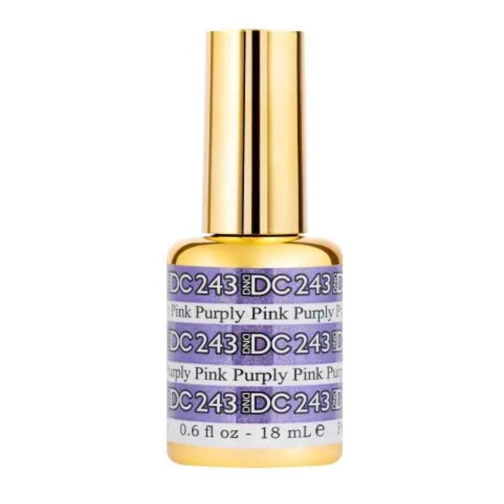 DND DC Mermaid 243 Puppy Pink - Sparkling Glitter Gel Polish