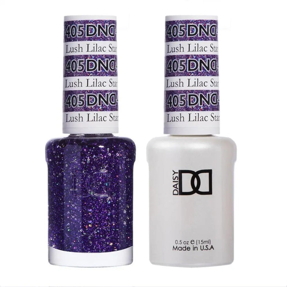 dnd duo 405 dnd is purple glitter gel polish daisy nail design