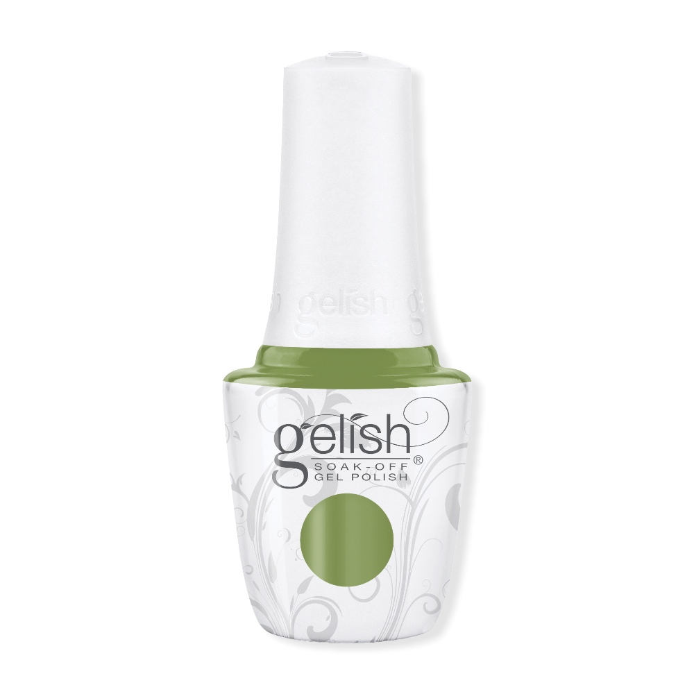 green gelish nails