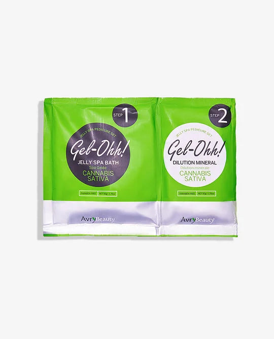 Gel-Ohh Jelly Spa Pedi Bath, Cannabis Sativa Seed Oil AJ001CBD, Classique Nails Beauty Supply