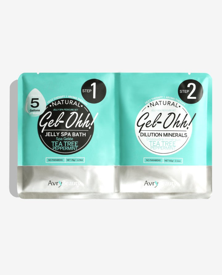 Gel-Ohh Jelly Spa Pedi Bath - Tea Tree & Peppermint #AJ001TT Voesh