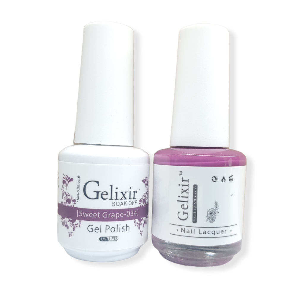 Gelixir Gel Polish and Nail Lacquer Set 34, non toxic nail polish, non toxic nail polish canada, nail polish non toxic, nail polish canada​, gel nail polish canada, best gel nail polish canada, set nail polish​