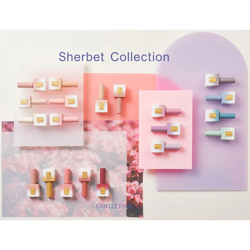 korean gel nail polish, nail supply canada, Gentle Pink Sherbet Collection