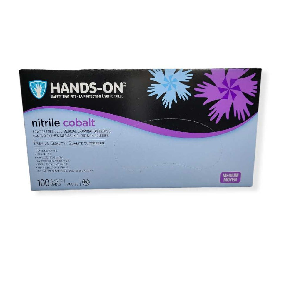 Hands On Nitrile Cobalt Gloves (Case of 10) Classique Nails Beauty Supply Inc.