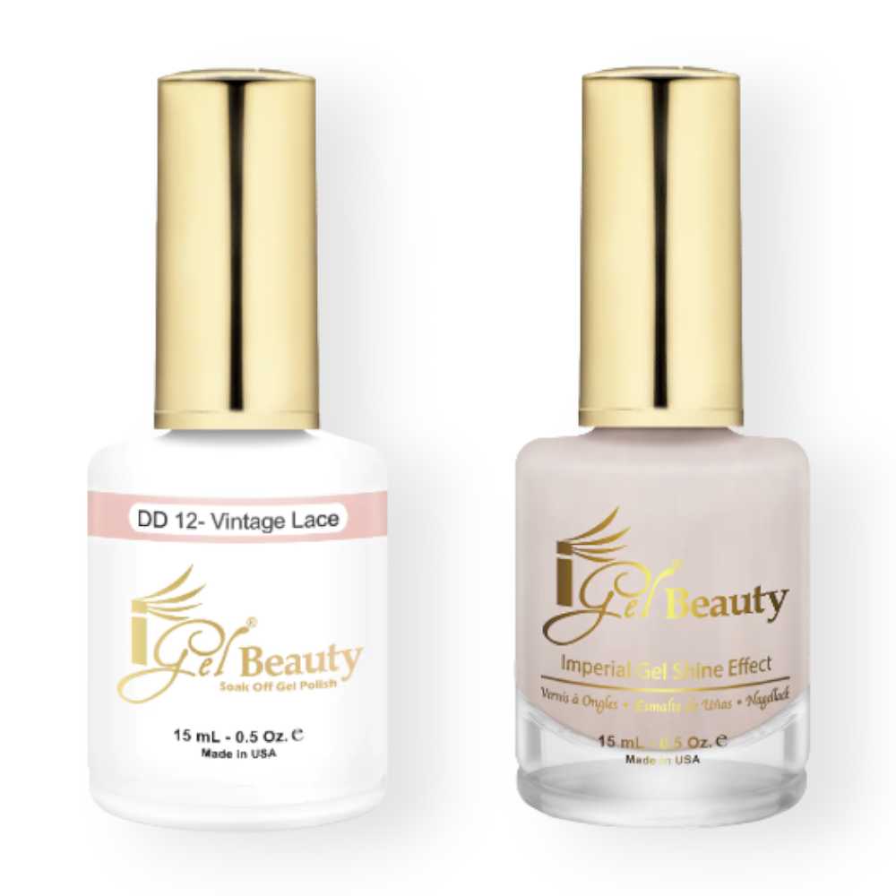 IGel DD Gel Polish & Matching Nail Lacquer Duo - Vintage Lace