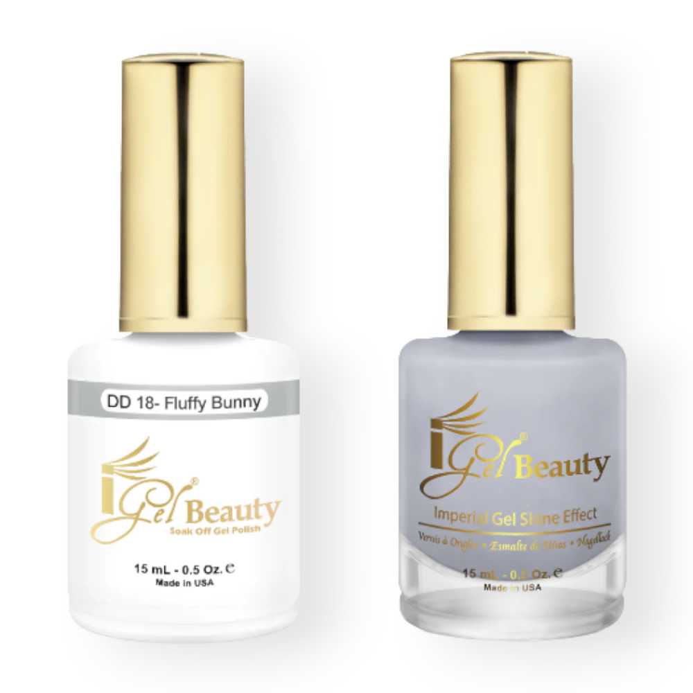IGel DD Gel Polish & Matching Nail Lacquer Duo - Fluffy Bunny