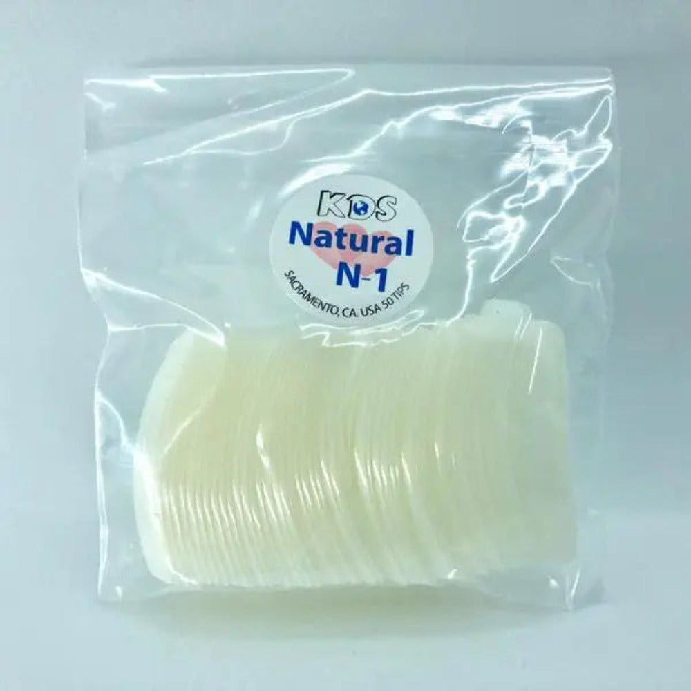 KDS Natural Tips Size #0 (Bag of 50) Classique Nails Beauty Supply Inc.