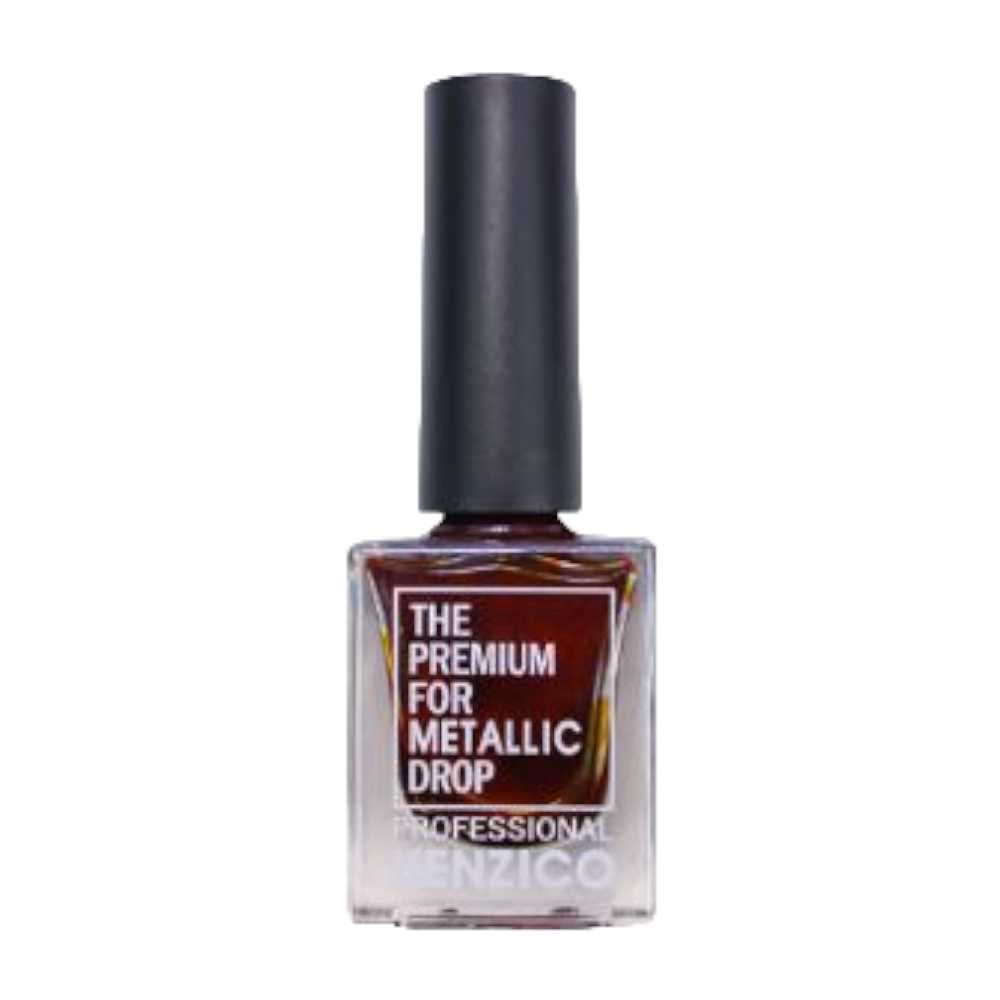 marble ink, marble nails, blooming gel, blooming gel nail art, Kenzico Metallic Drop for Korean Marble Nuance Nail Art MD-09