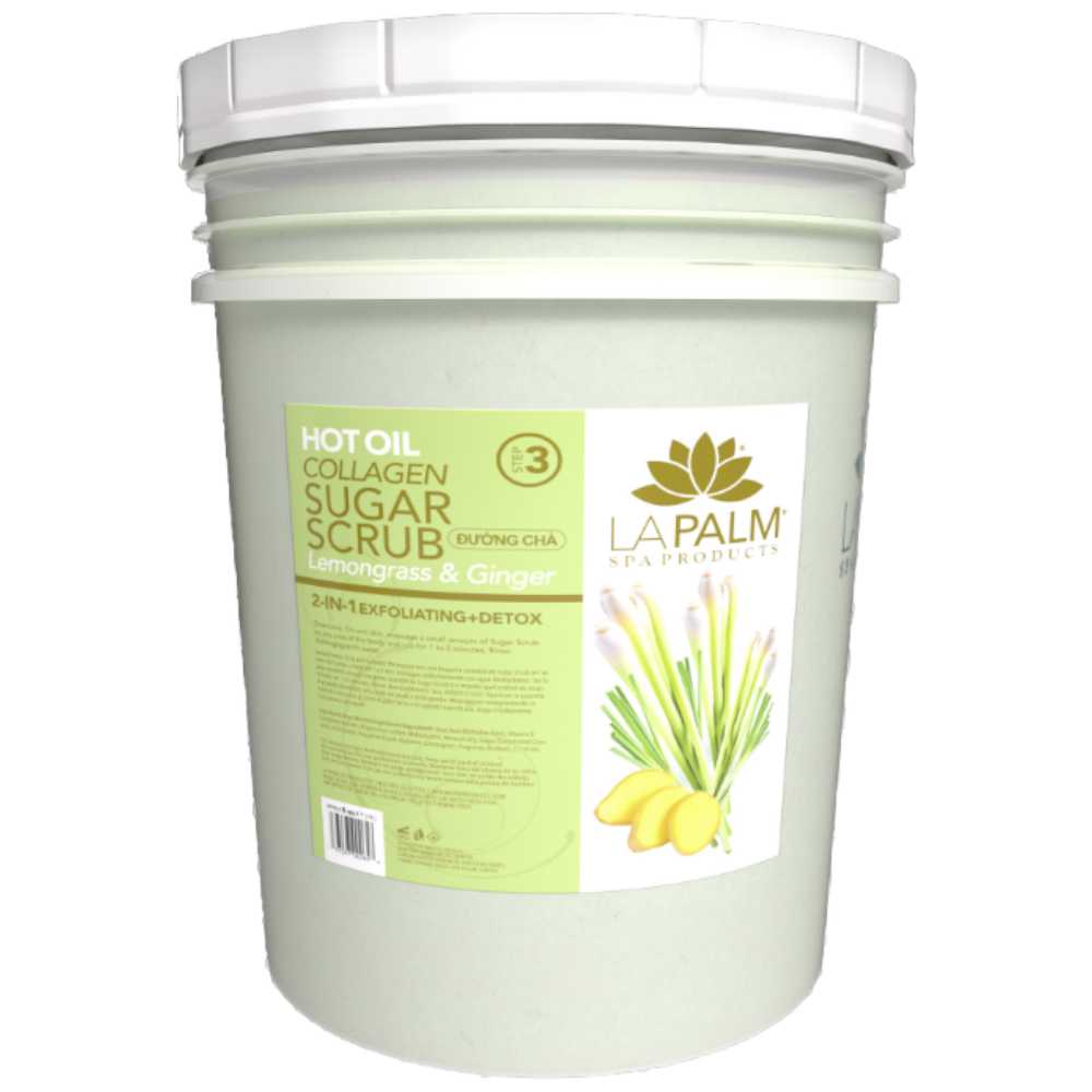 La Palm Hot Oil Sugar Scrub - Lemongrass & Ginger Classique Nails Beauty Supply Inc.