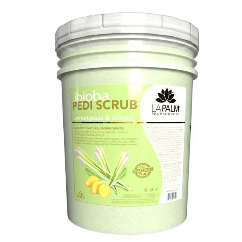 La Palm Pedi Gel Scrub Lemongrass and Ginger 5 Gallon, island pedicure​, pedicure definition, pedicure for men, pedicure ideas​