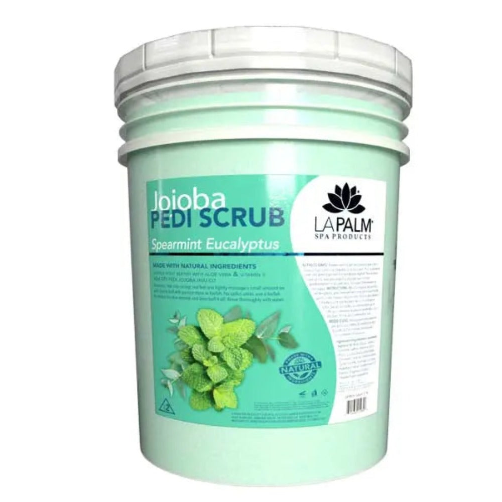 La Palm Pedi Gel Scrub - Spearmint Eucalyptus 5Gal Bucket (Pick Up Only) La Palm