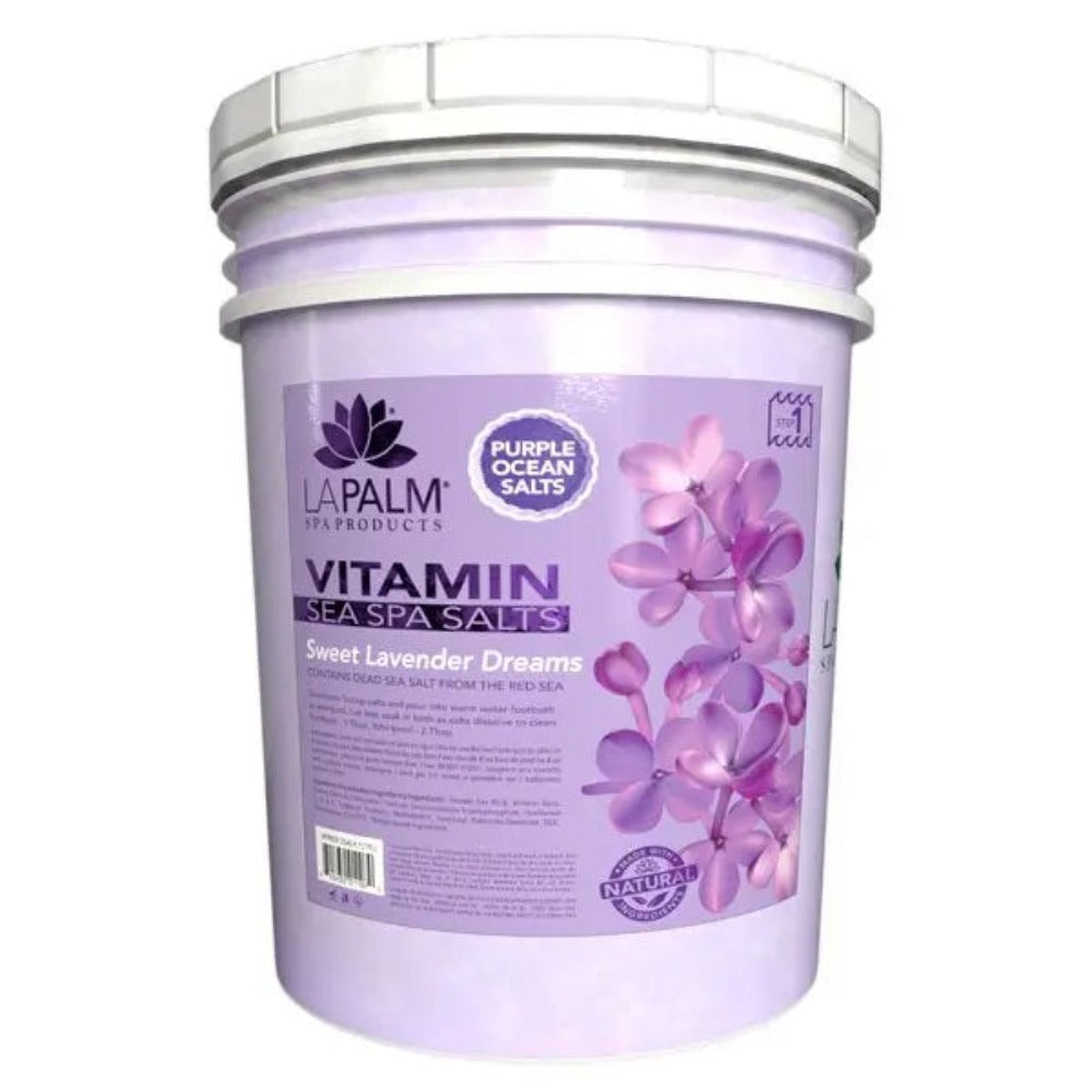 La Palm Sea Spa Salt - Sweet Lavender Dreams 5Gal Bucket (Pick Up Only) Classique Nails Beauty Supply Inc.