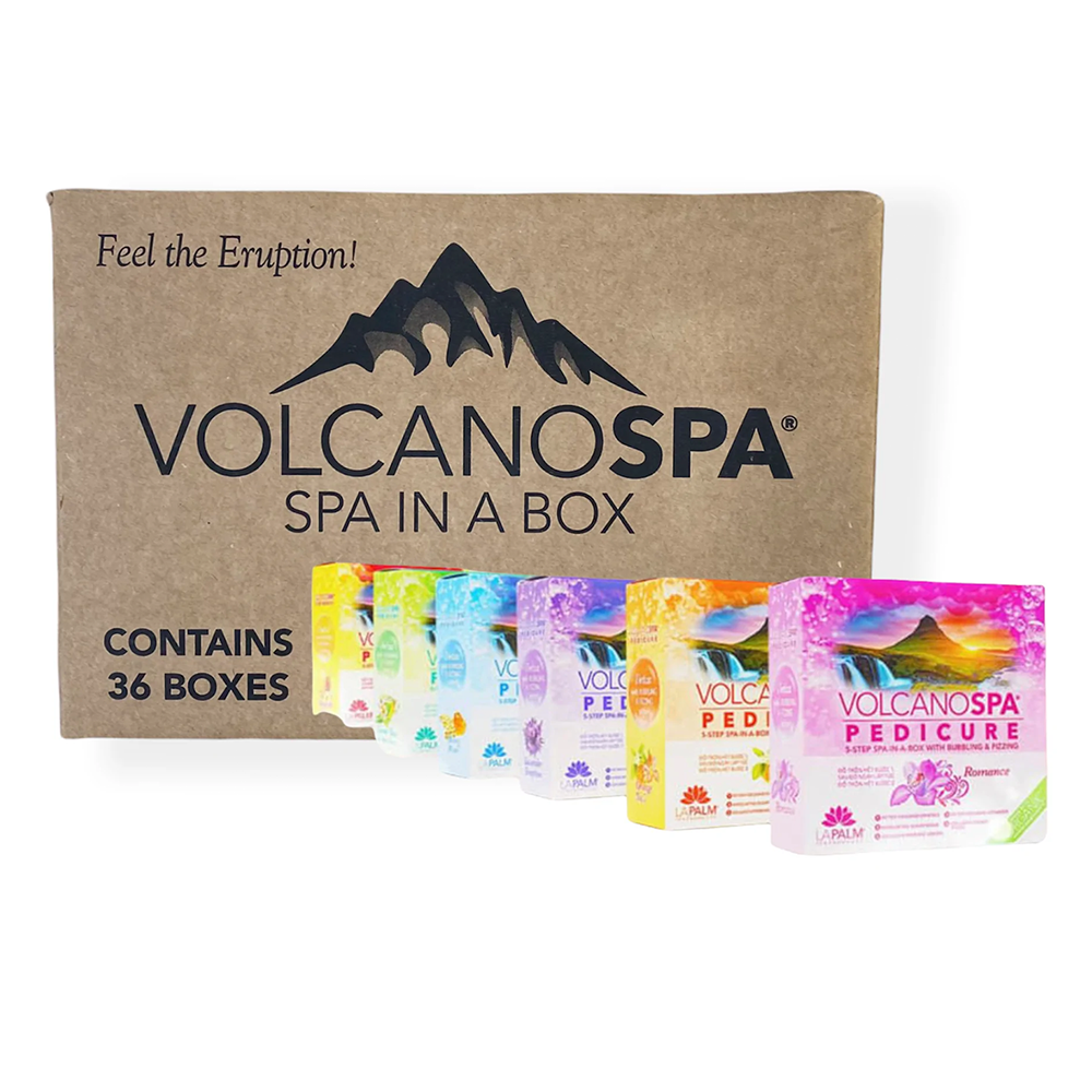 La Palm Volcano 5 Steps Pedicure Care Kits (Case of 36 boxes)