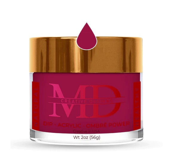 Md Nails, Acrylic & Dipping Powder - K-21 Bright Burgundy