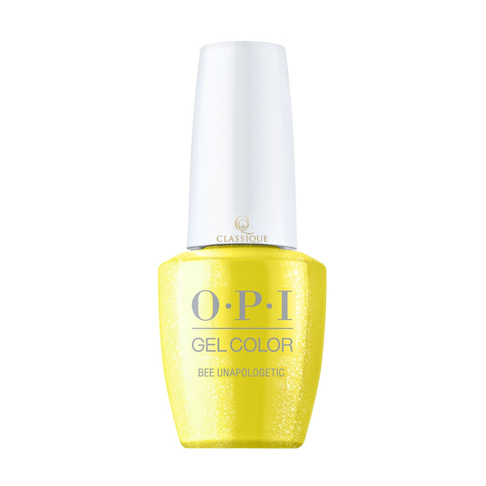 yellow, opi gel polish  Bee Unapologetic