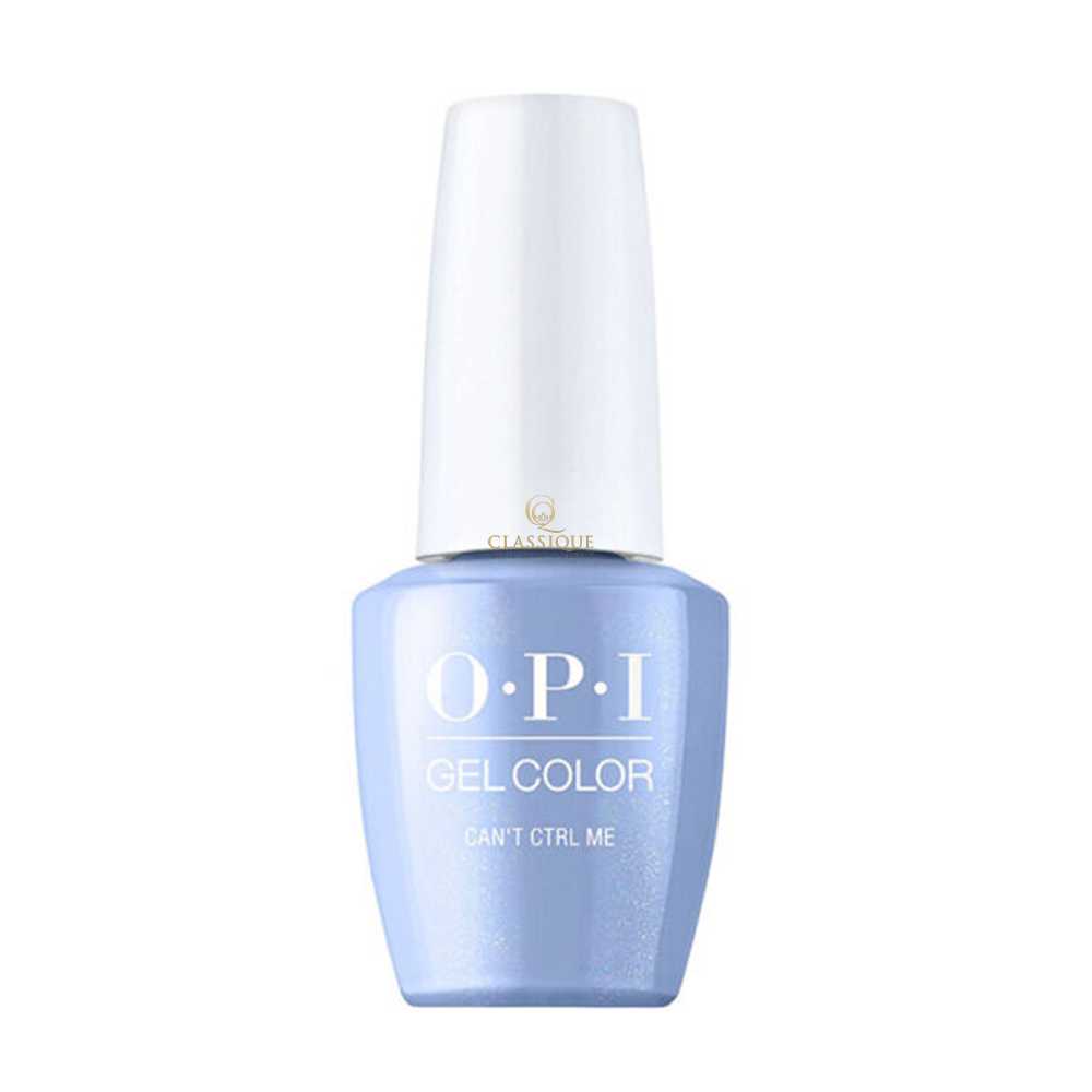 blue glitter, OPI Can't CTRL Me