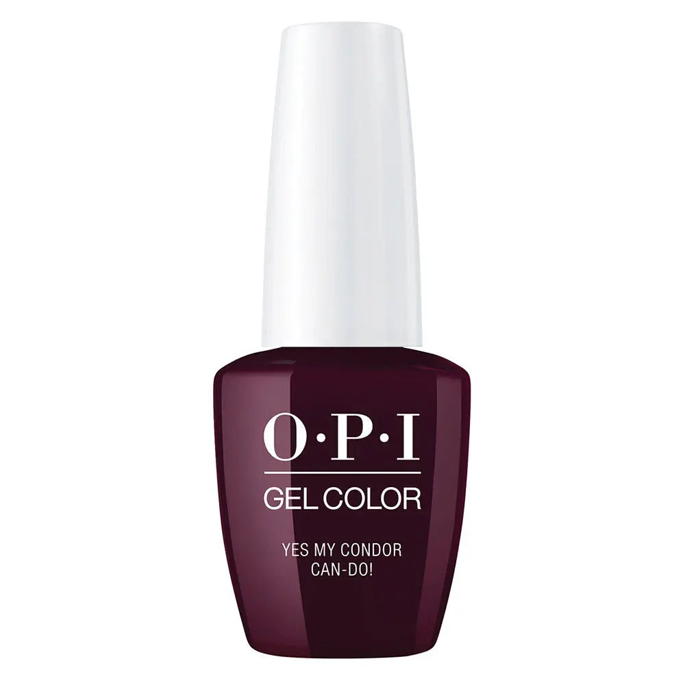 purple red, opi gel polish Yes My Condor Can-do