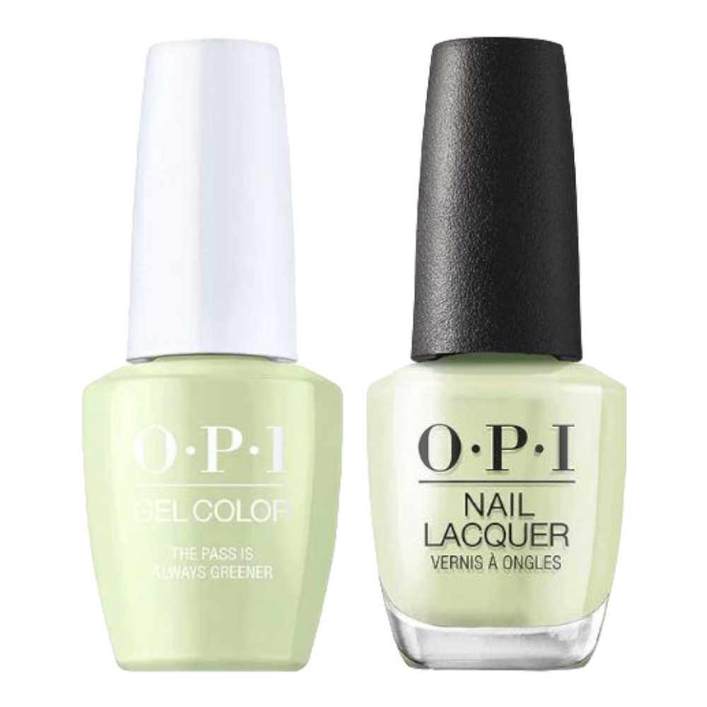 opi gel green