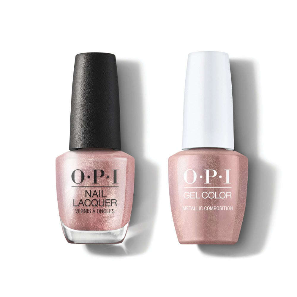 opi gel polish and matching opi nail polish LA01 Metallic Composition 